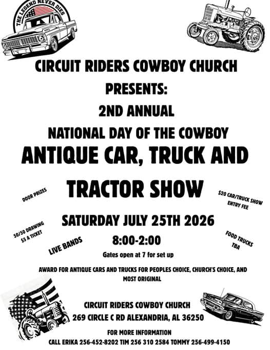 2nd Annual National Day Of The Cowboy Antique Car, Truck And Tractor Show