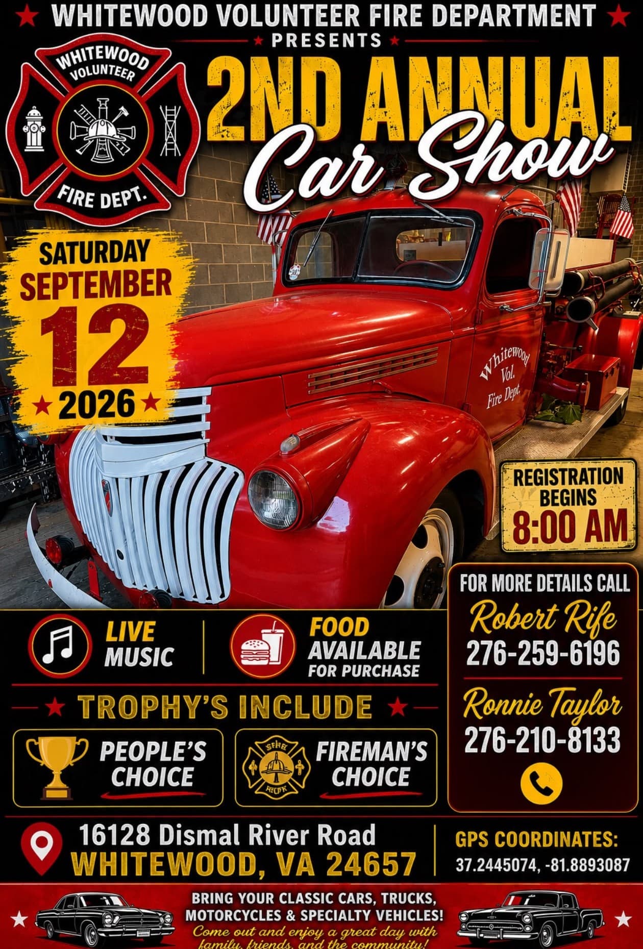 2ND ANNUAL Car Show