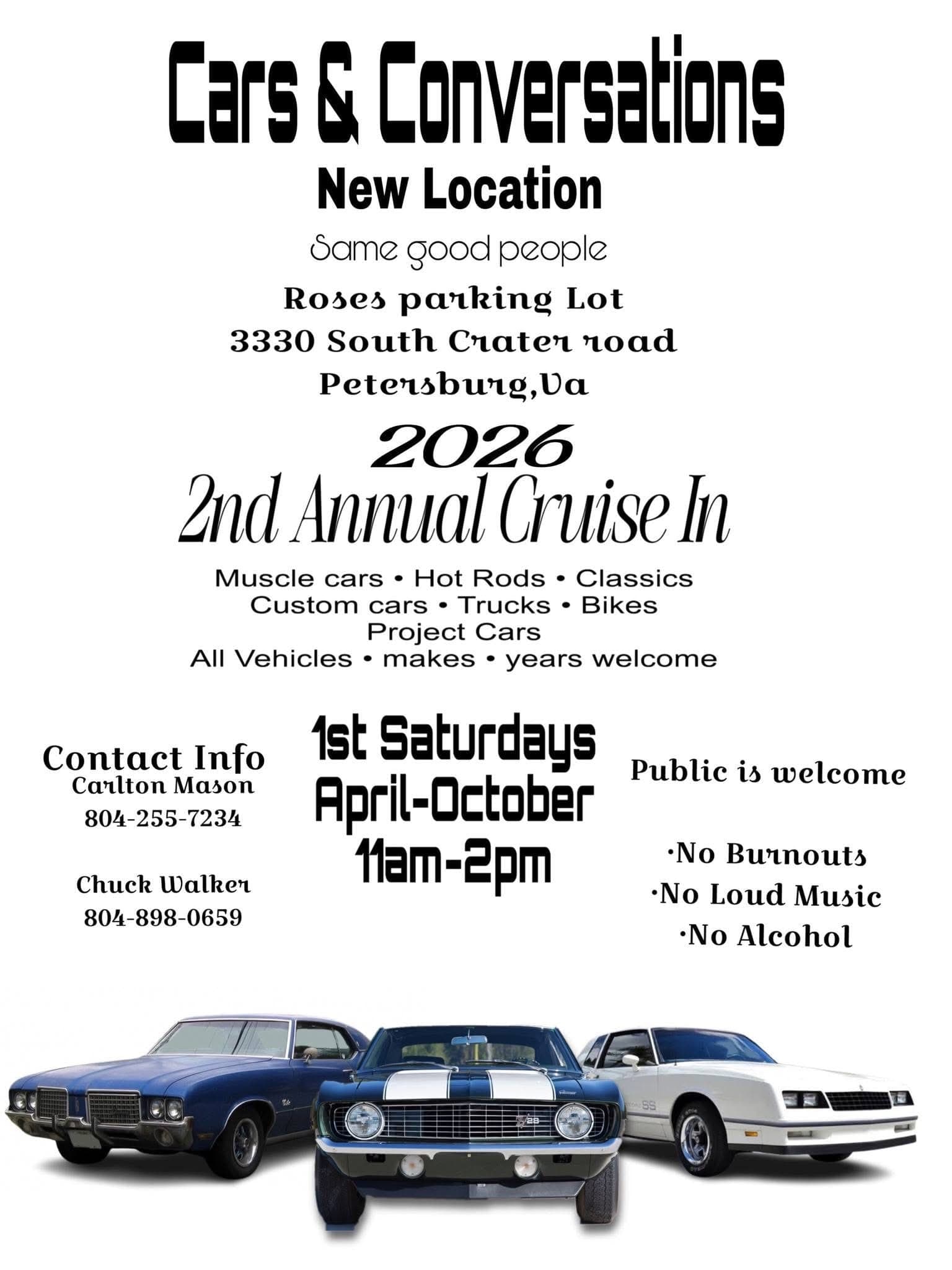 Cars & Conversations — 2nd Annual Cruise In