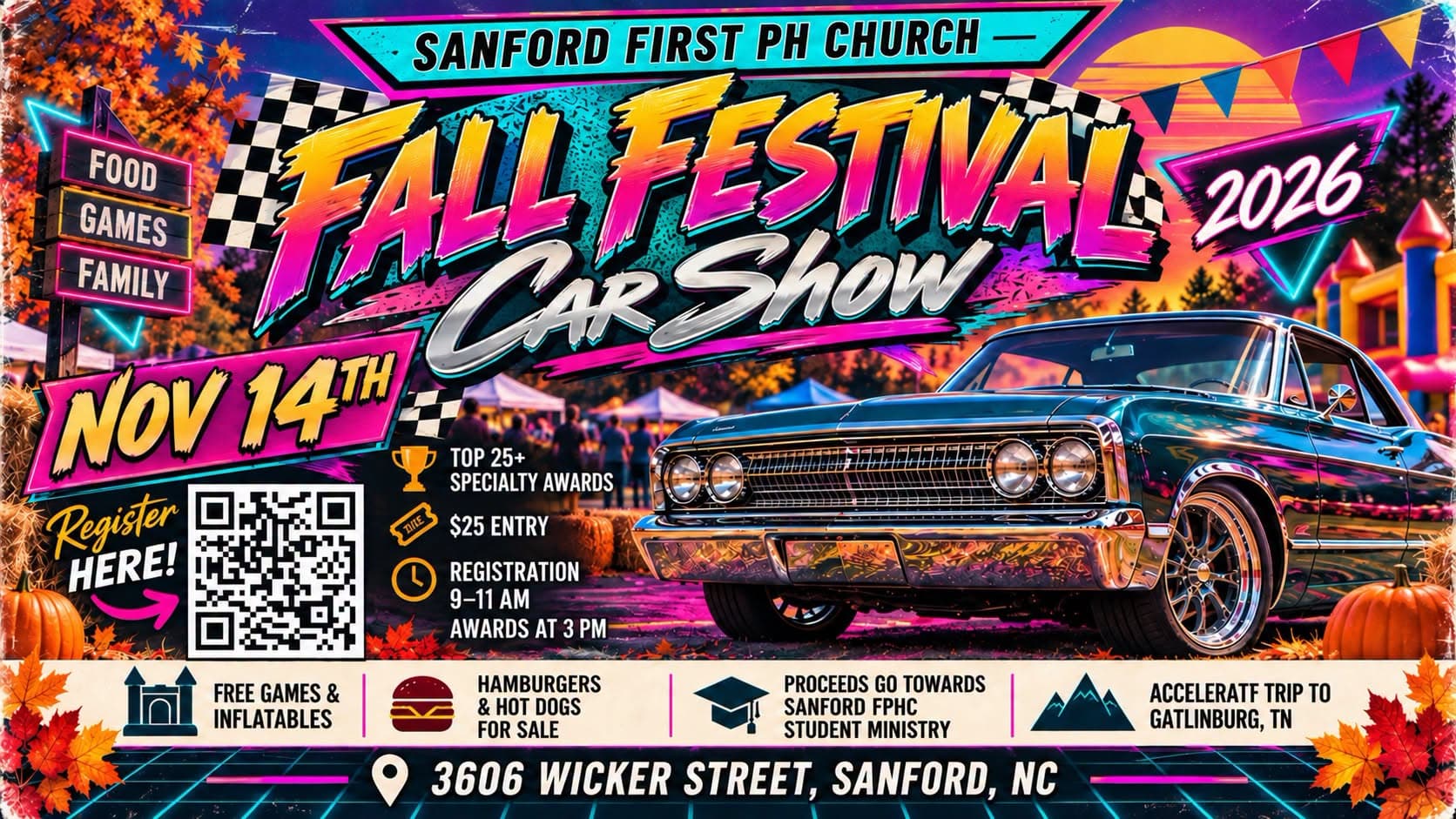 Sanford First PH Church Fall Festival Car Show