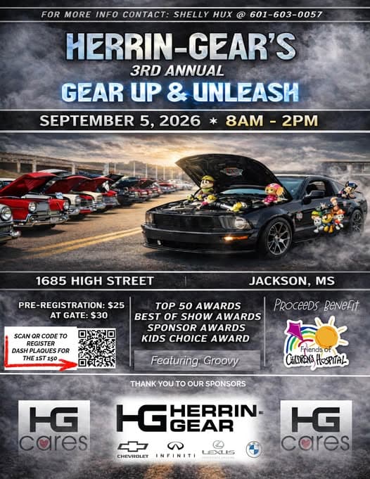 Herrin-Gear's 3rd Annual Gear Up & Unleash Car Show