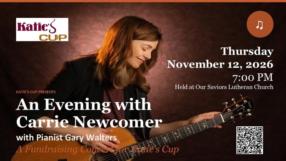 Carrie Newcomer Concert Fundraiser for Katie's Cup