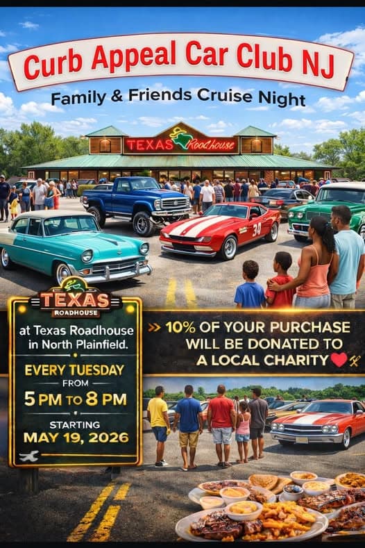 Curb Appeal Car Club NJ Family & Friends Cruise Night