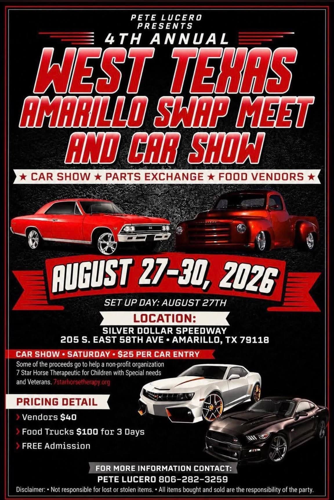 4th Annual West Texas Amarillo Swap Meet and Car Show