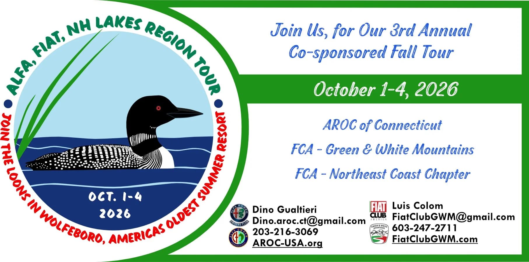 Third Annual New Hampshire Lakes Region Fall Tour