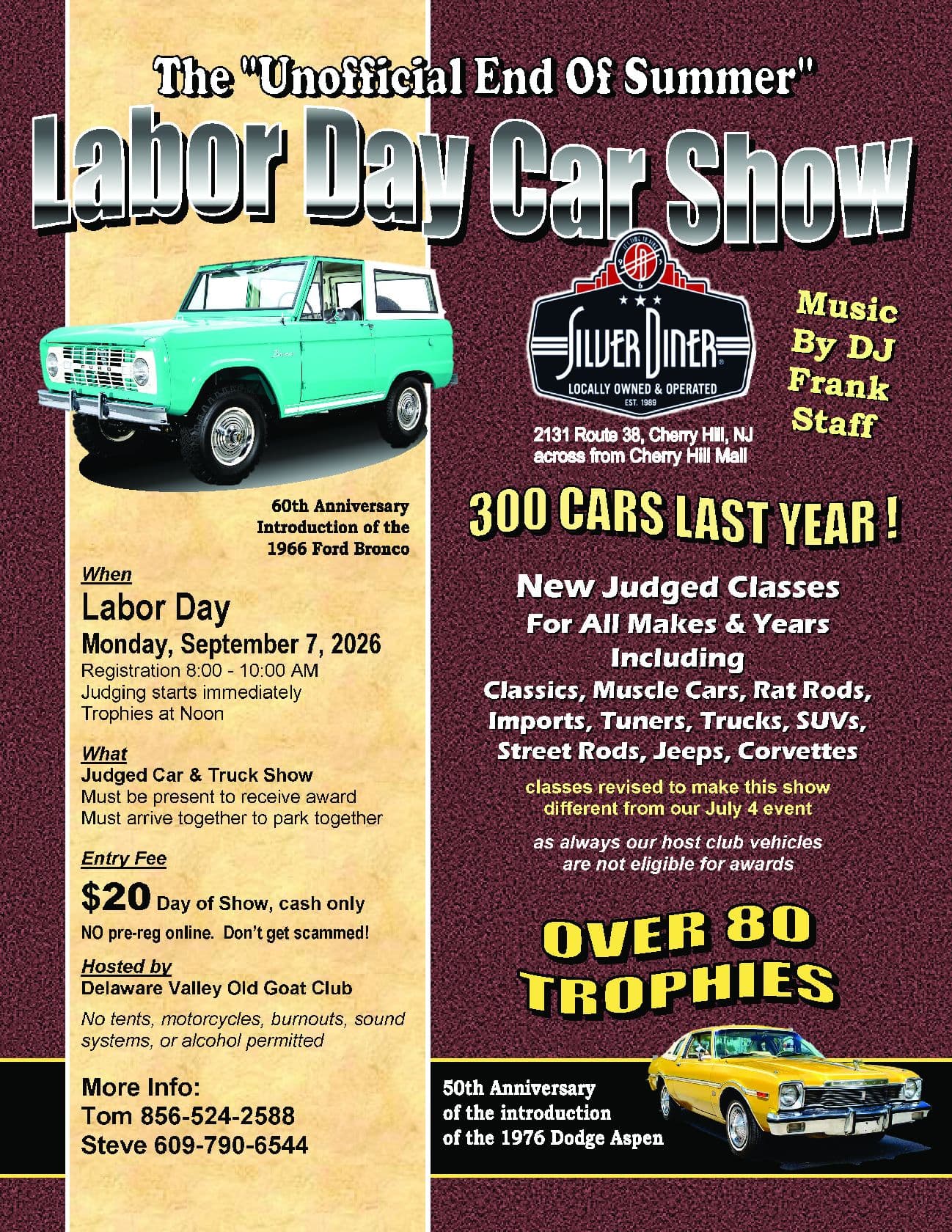 Delaware Valley Old Goat Club Labor Day Car Show