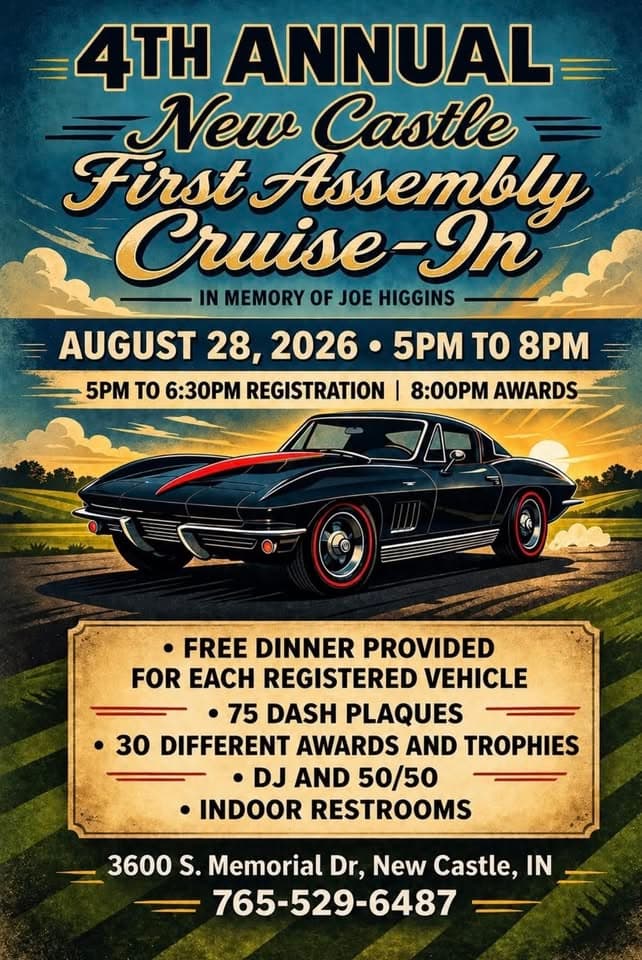 4th Annual New Castle First Assembly Cruise-In