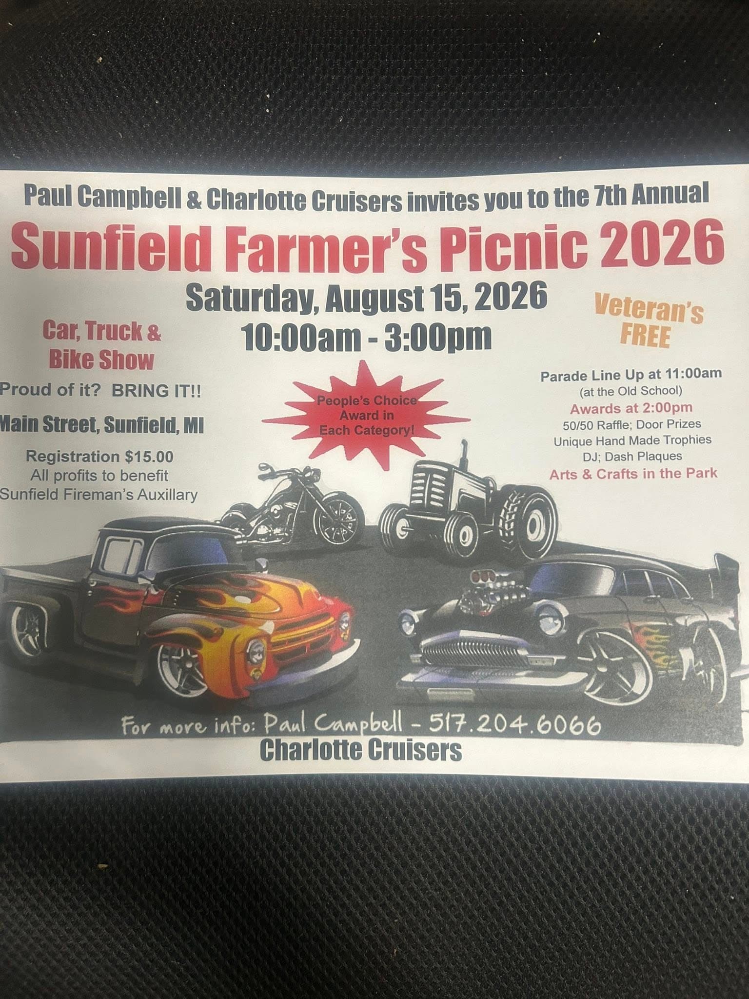 Sunfield Farmer’s Picnic 2026