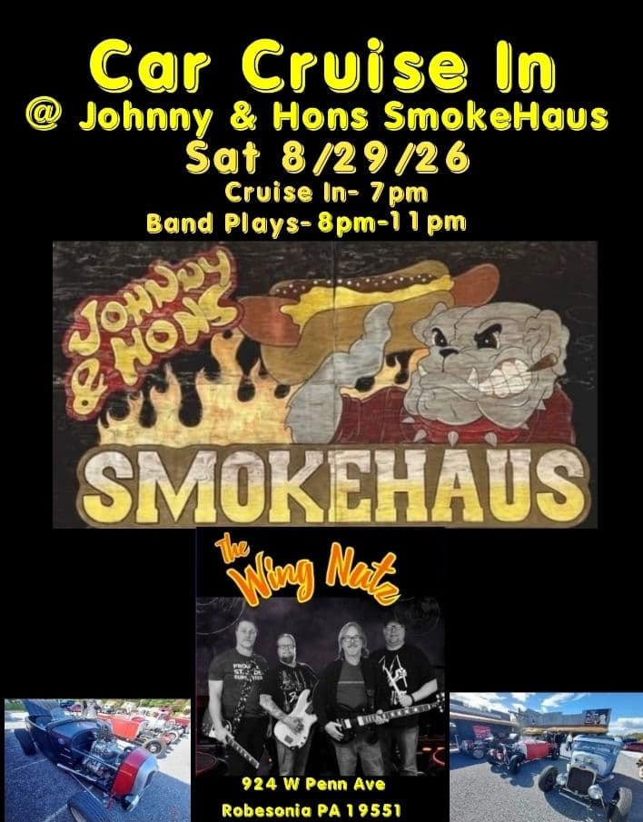 The Wing Nutz @ Johnny Hons Smokehaus Car Cruise In