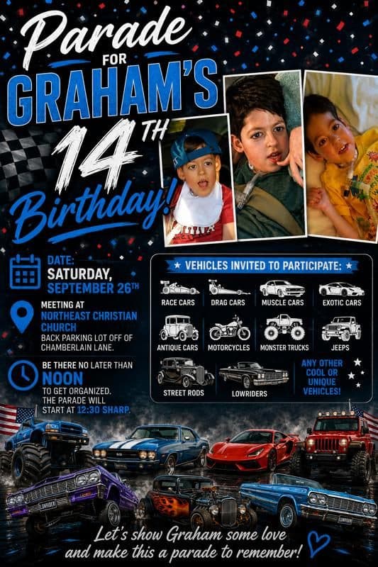 Graham’s 14th birthday