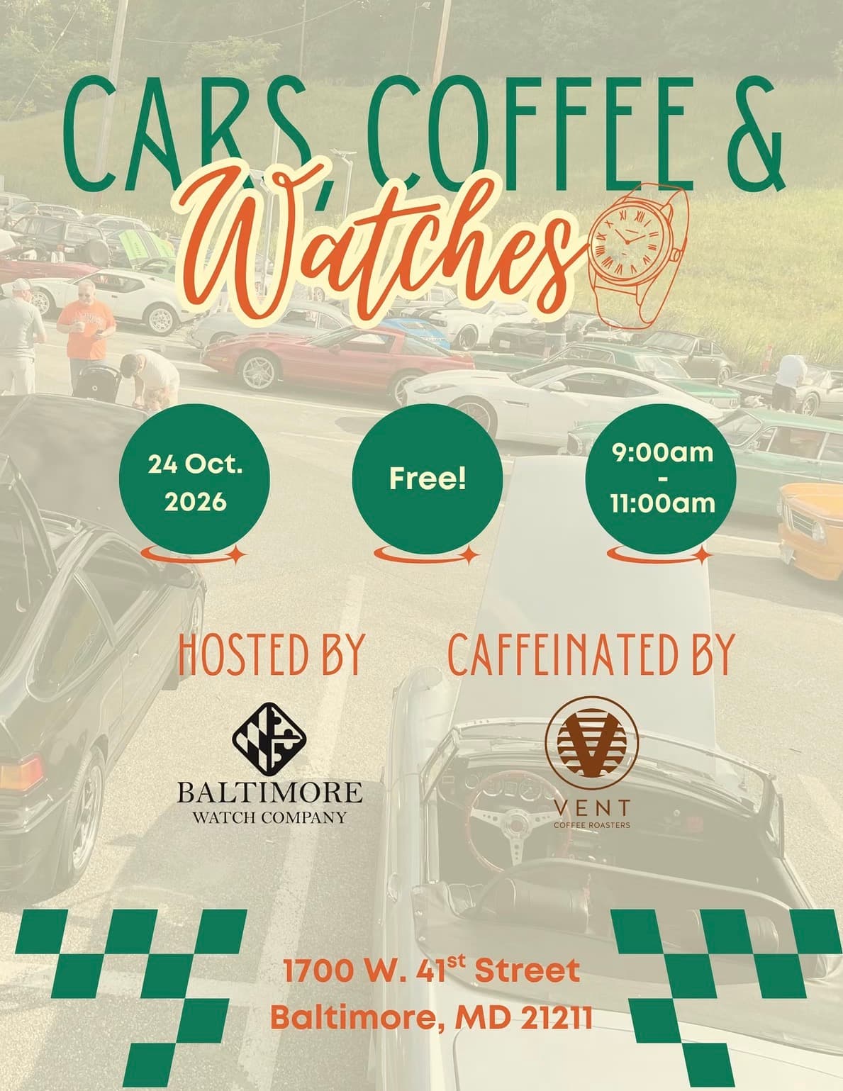 Cars, Coffee & Watches