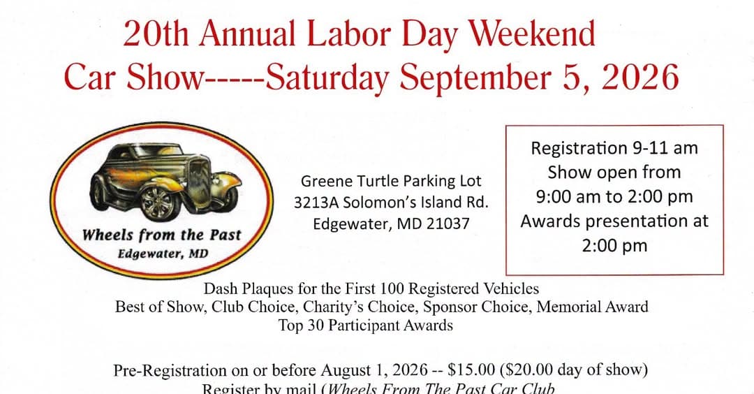 20th Annual Labor Day Weekend Car Show
