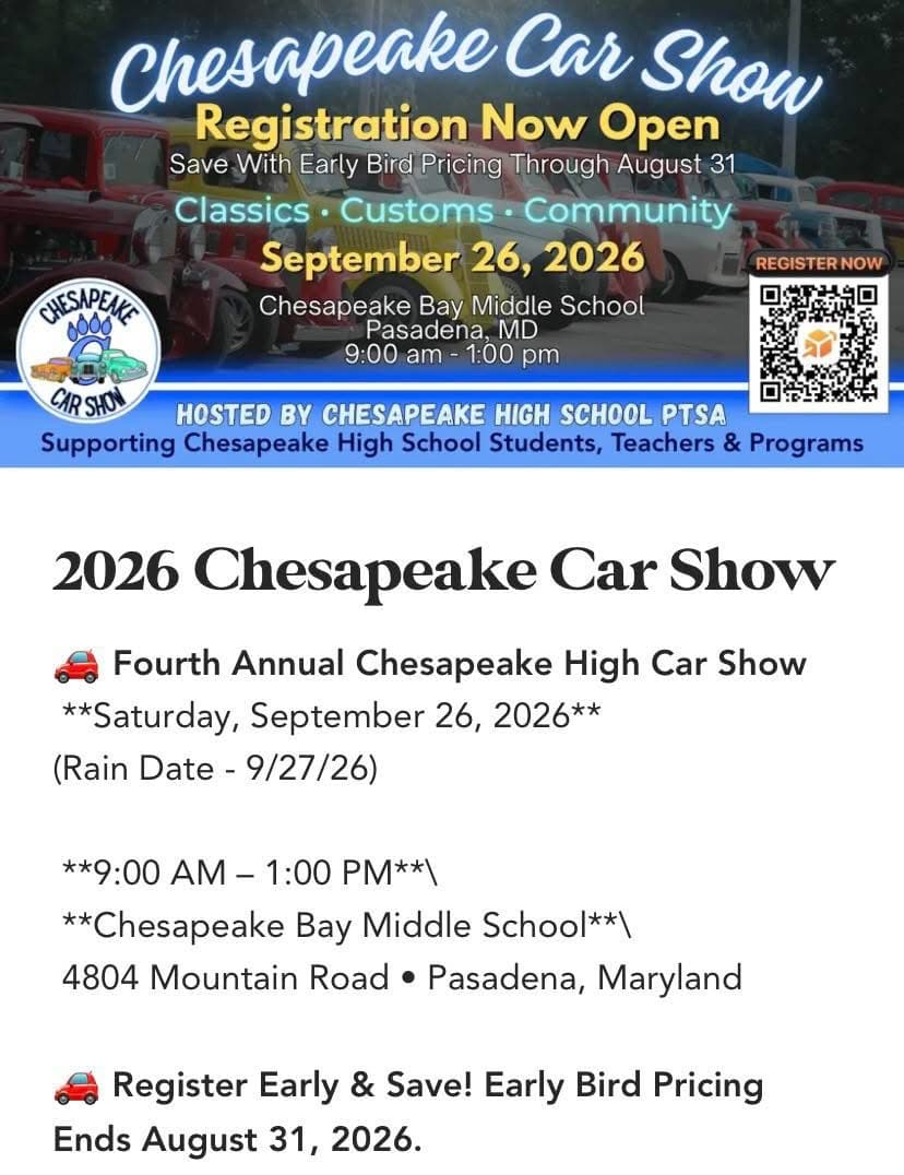 2026 Chesapeake Car Show