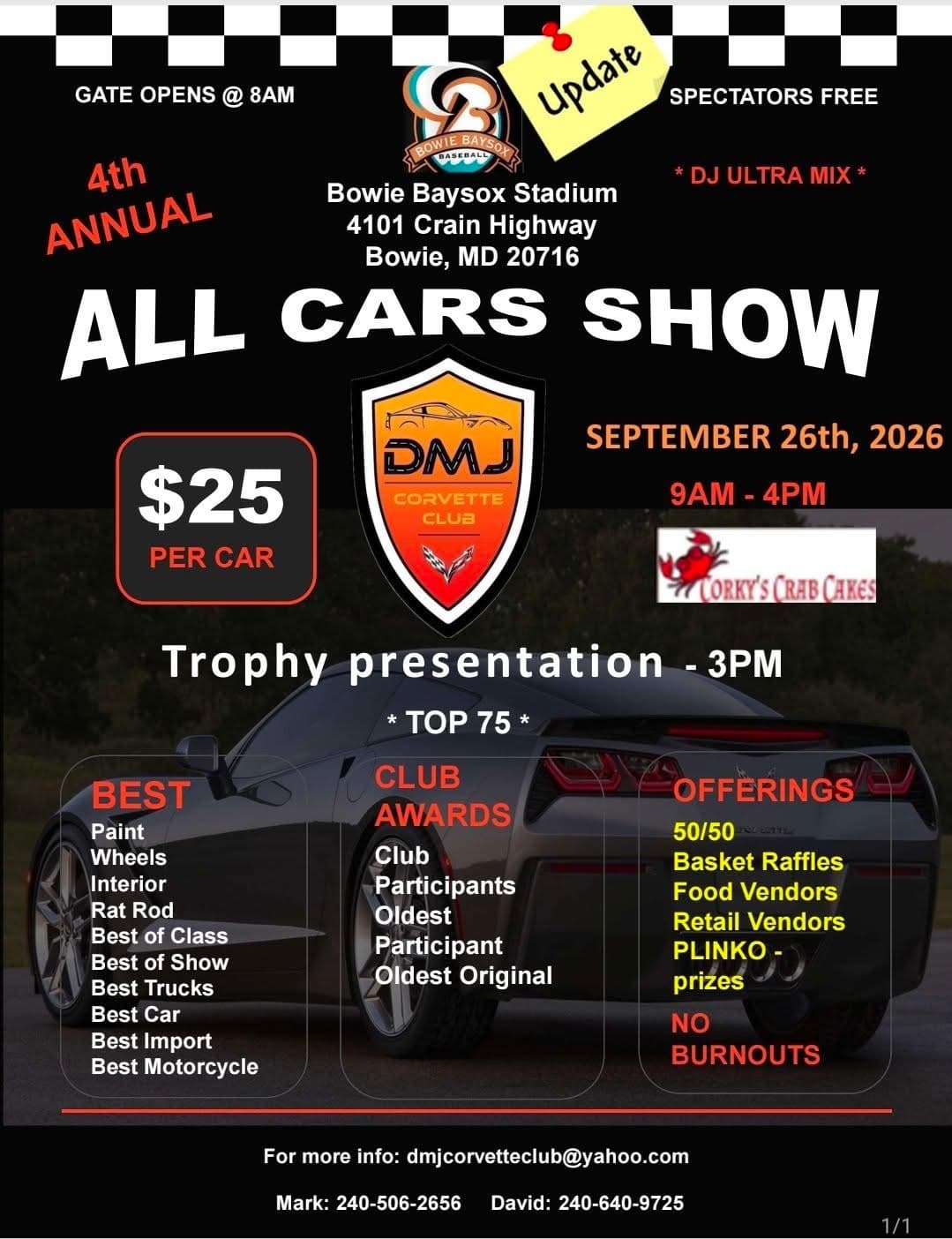 4th Annual ALL CARS SHOW