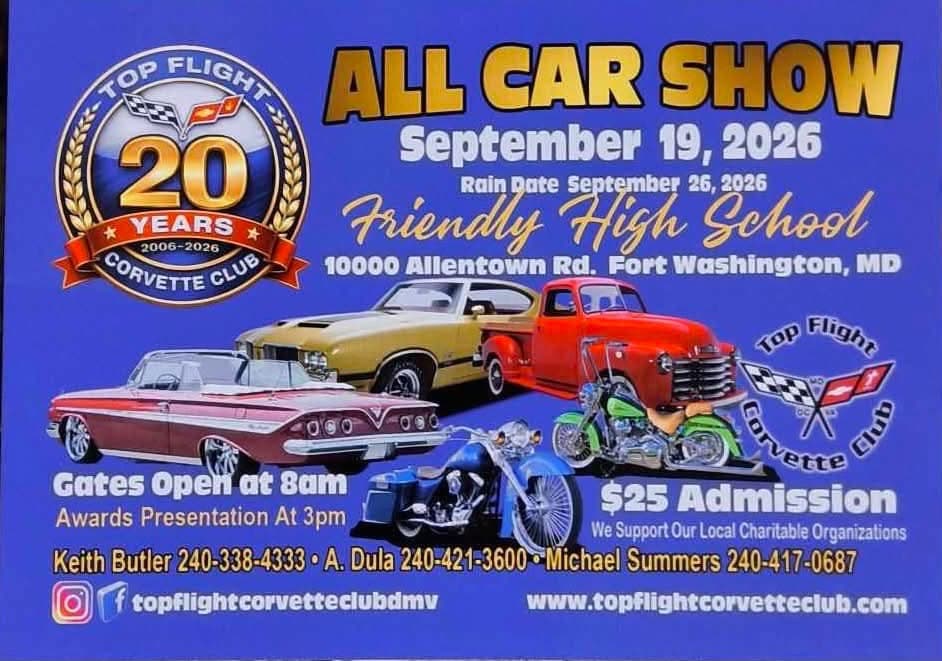 Top Flight Corvette Club All Car Show