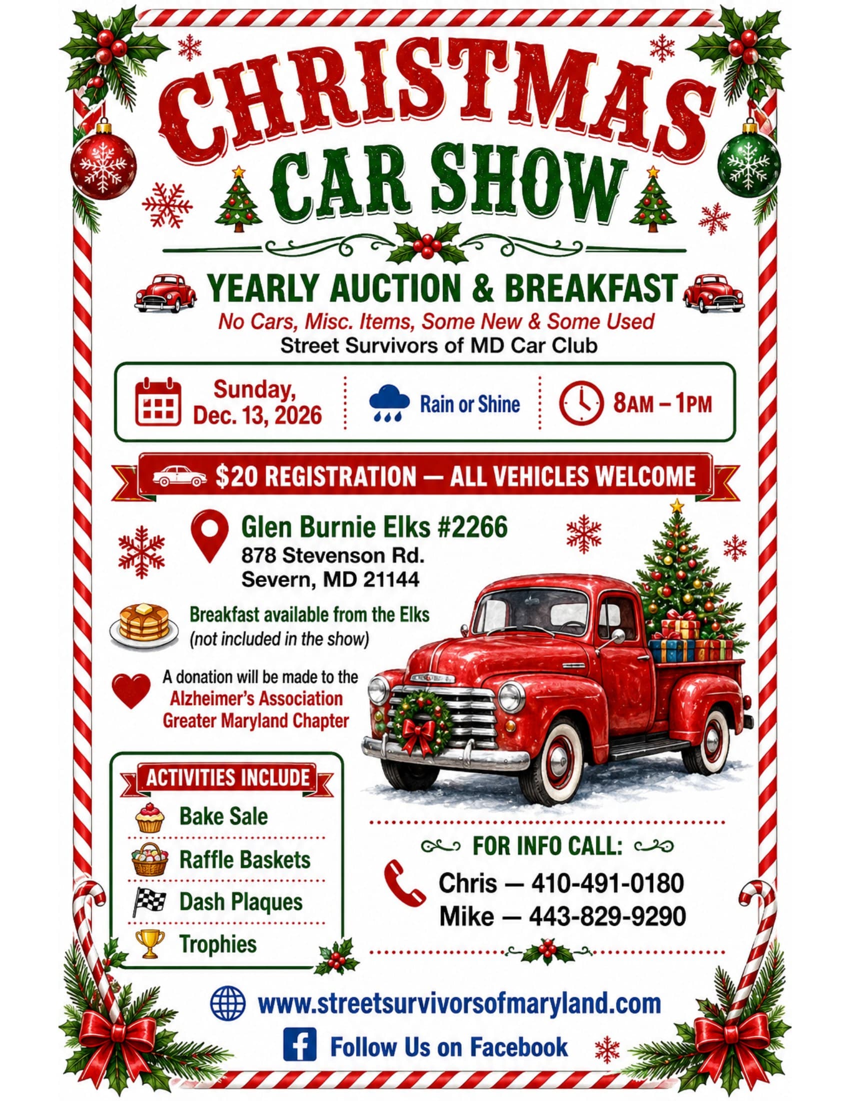 Street Survivors Christmas Car Show 2026