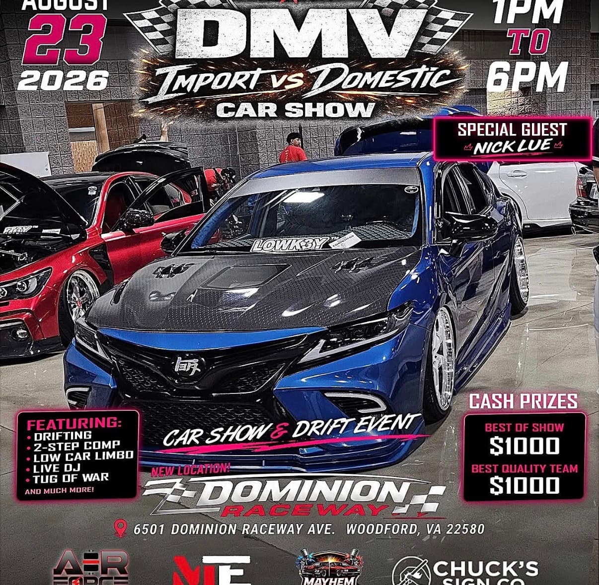 DMV Import vs Domestic Car Show & Drift Event