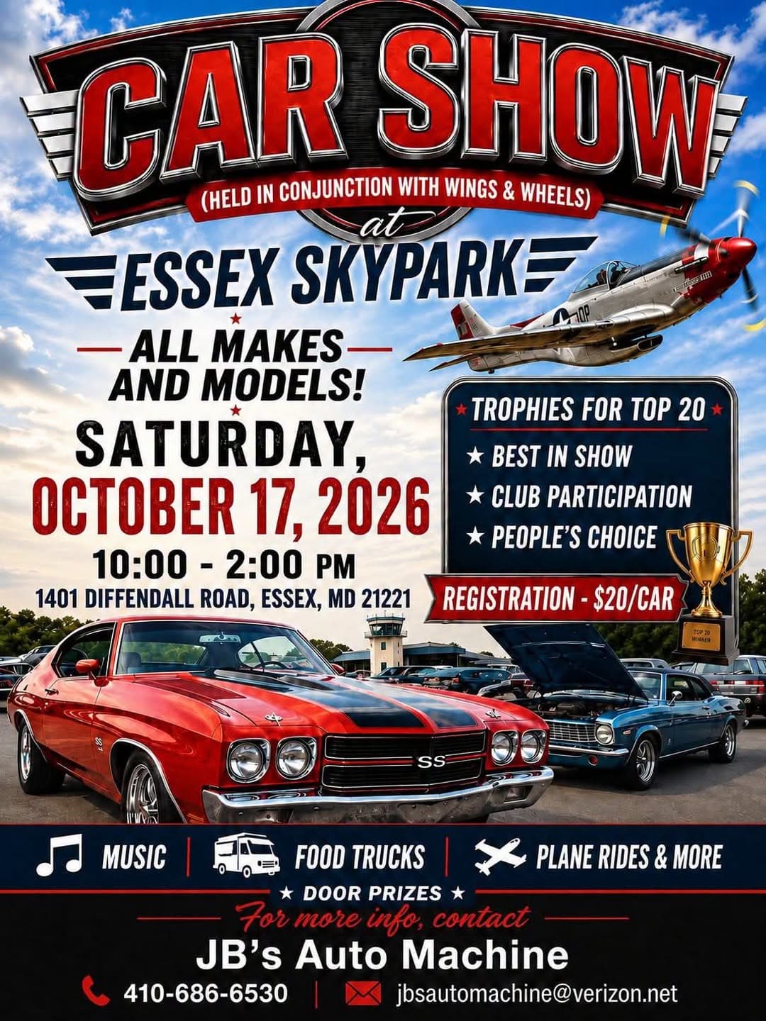 Car Show at Essex Skypark