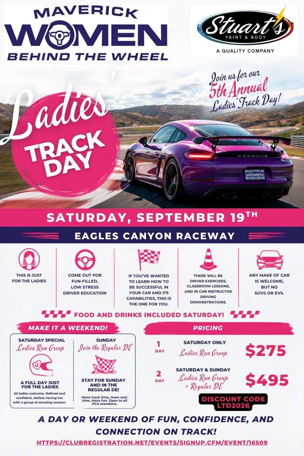 Women's HPDE, one Day only