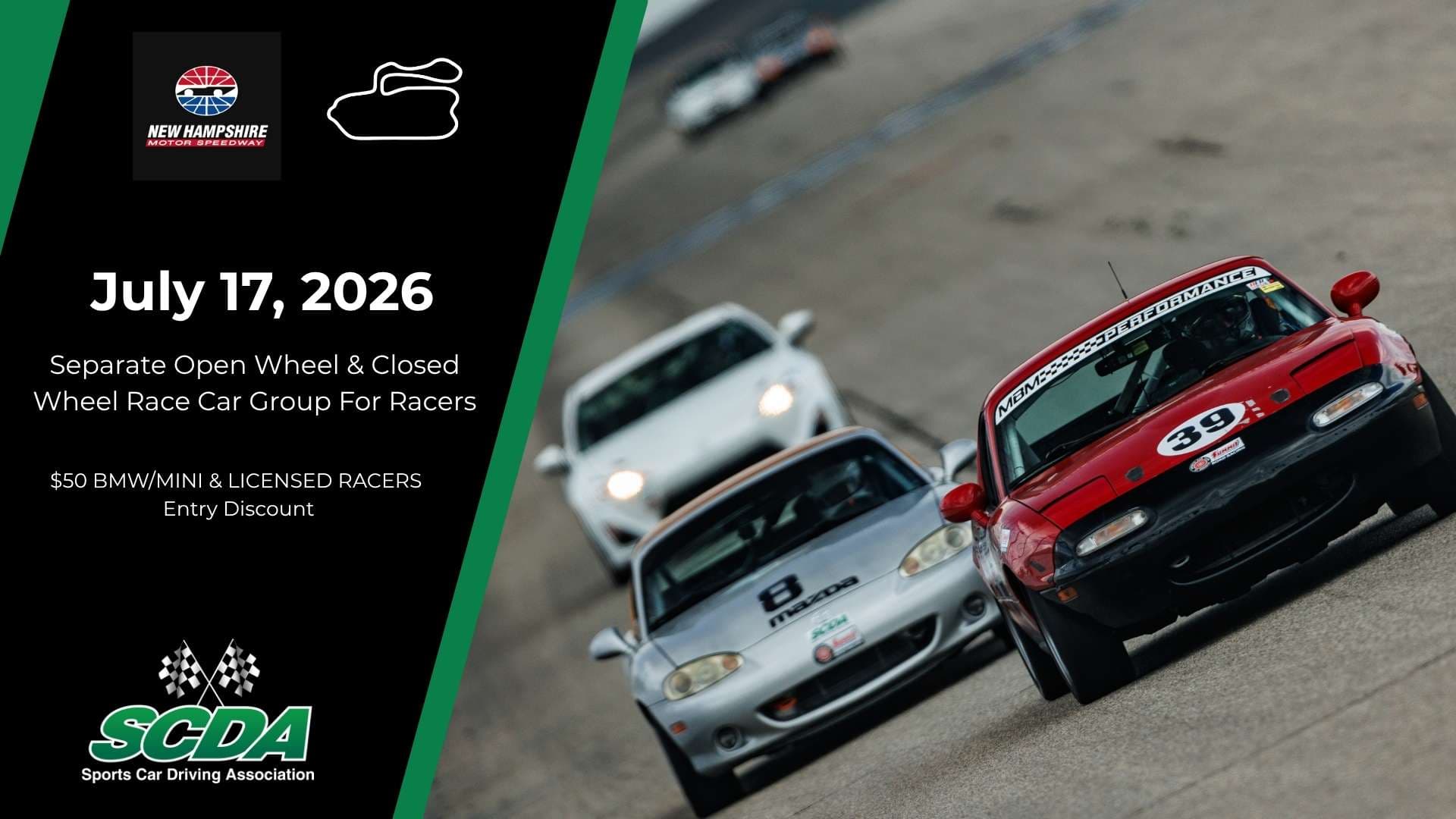 SCDA Track Day- New Hampshire Motor Speedway 7-17