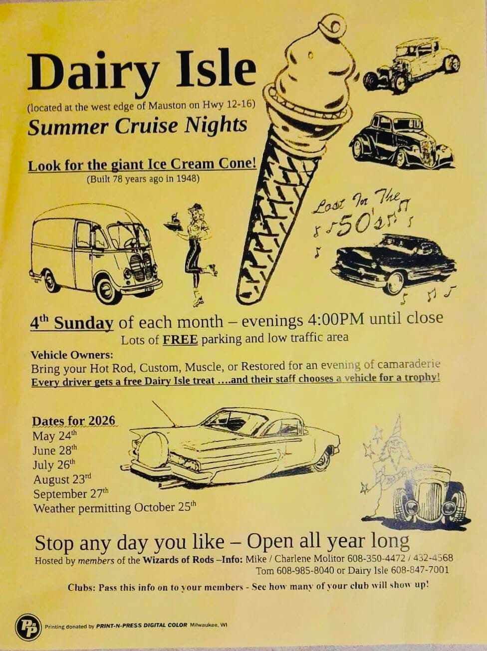 Dairy Isle Cruise Night – Mauston