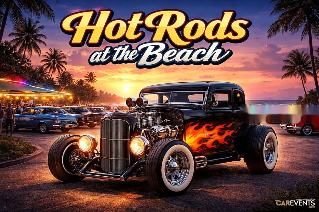 Hot Rods at the Beach