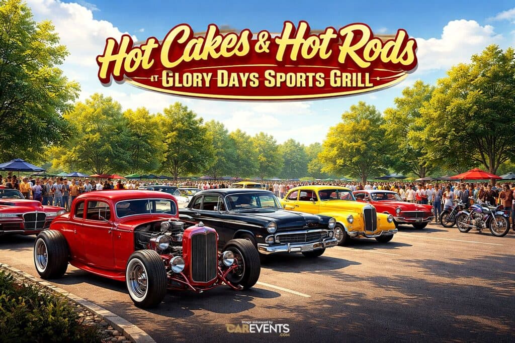 Hot Cakes & Hot Rods at Glory Days Sports Grill