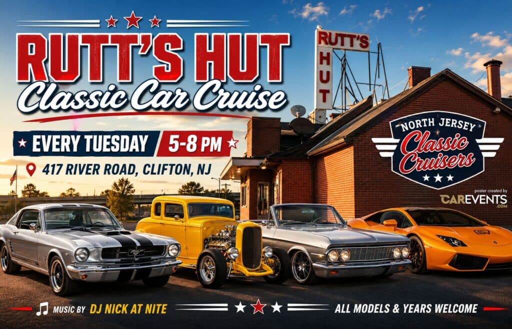 The All New Tuesday Night Rutt’s Hut Classic Car Cruise