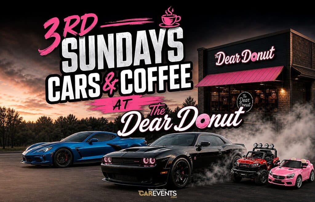 3rd Sundays Cars & Coffee at the Dear Donut
