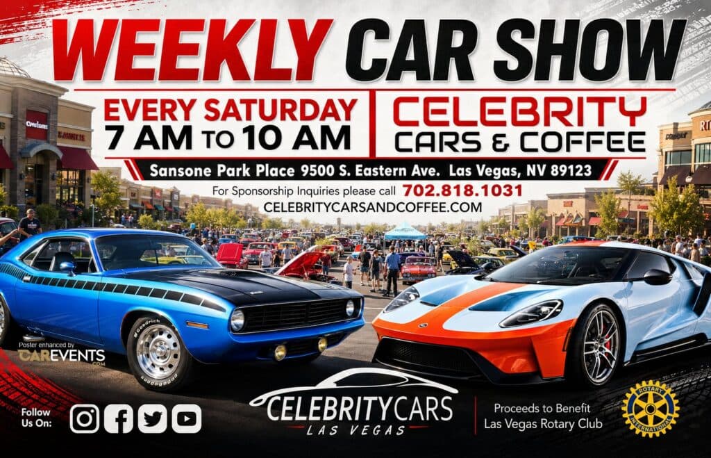 Weekly Car Show Celebrity Cars & Coffee