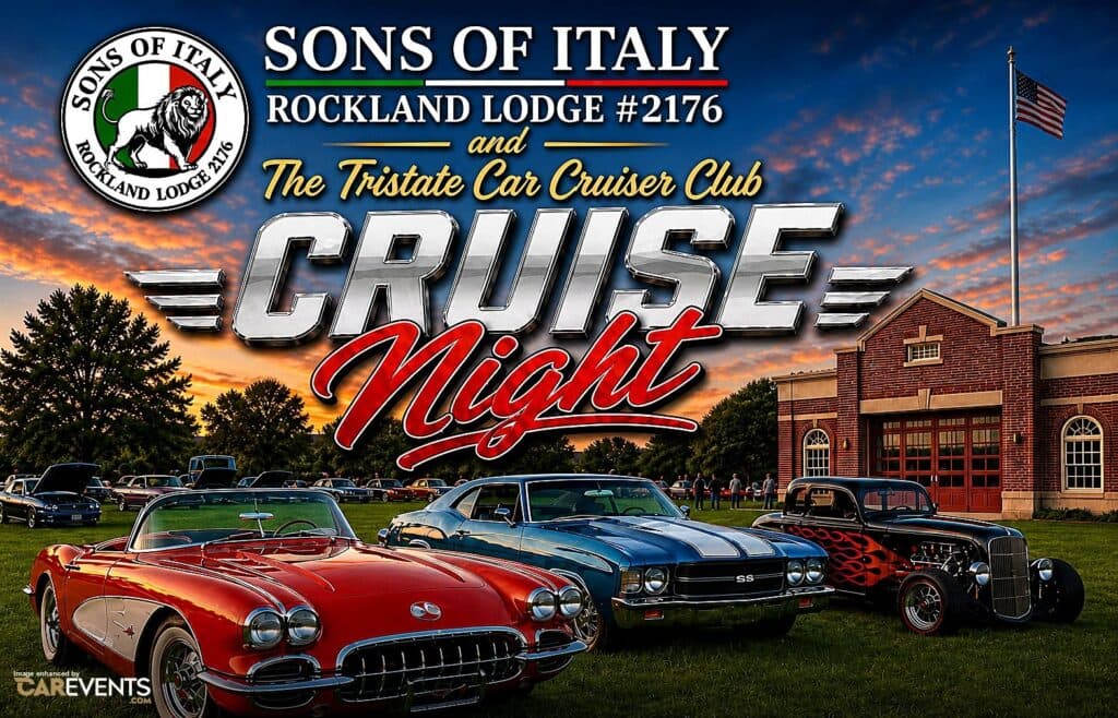 Sons of Italy Rockland Lodge #2176 and the Tristate Car Cruiser Club Cruise Night
