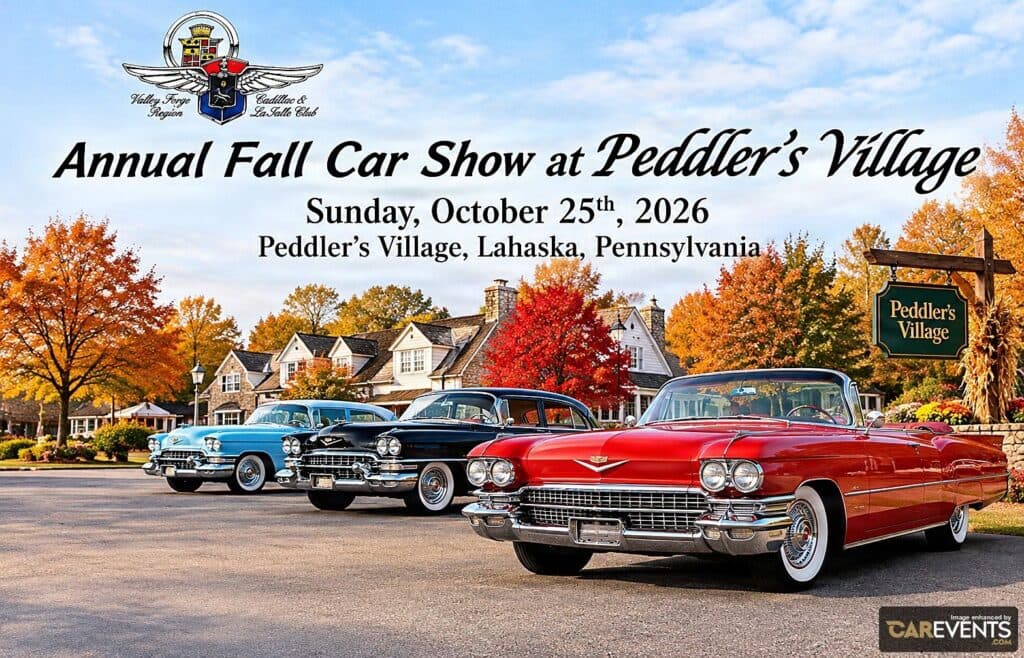 Annual Fall Car Show at Peddler’s Village