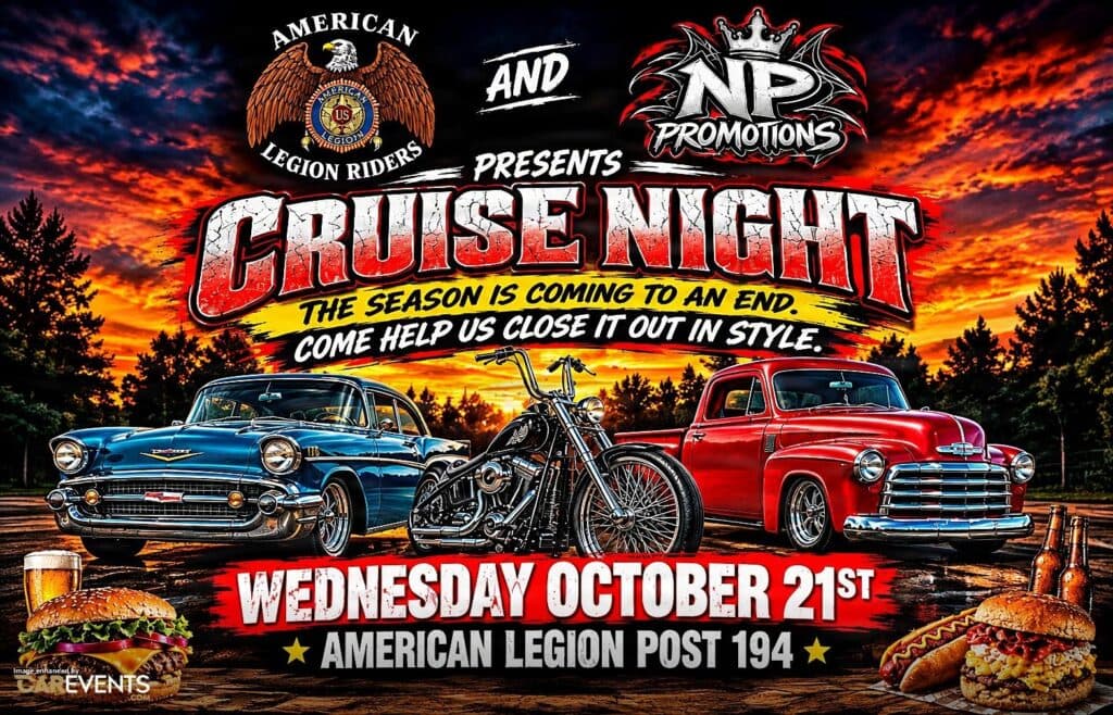 American Legion Riders and NP Promotions Presents: Cruise Night